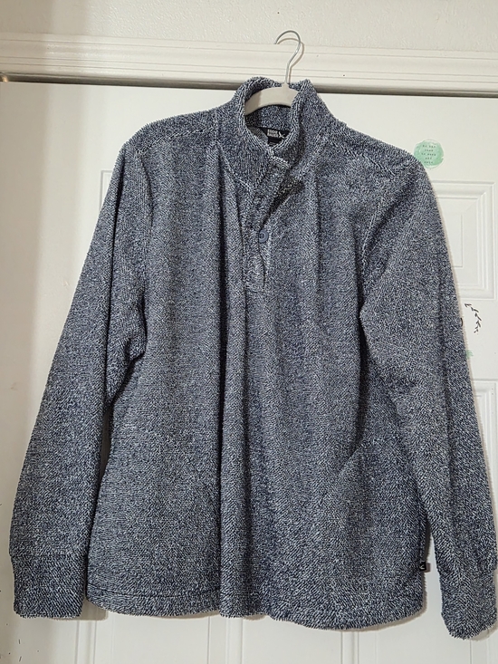 Eddie Bauer Other - Eddie Bauer Navy Heather Zip-Up Sweater